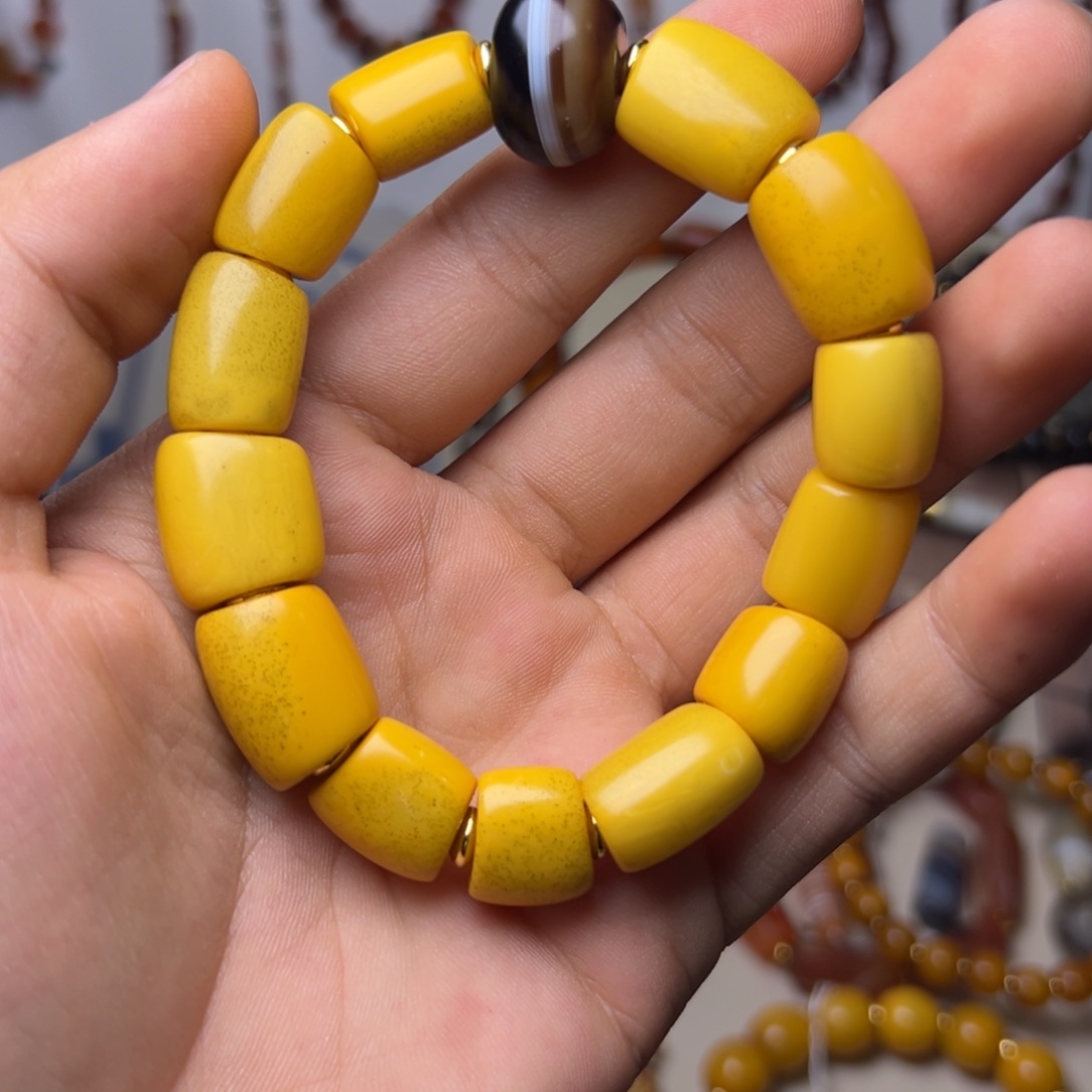 琥珀手链未镶嵌蜜蜡