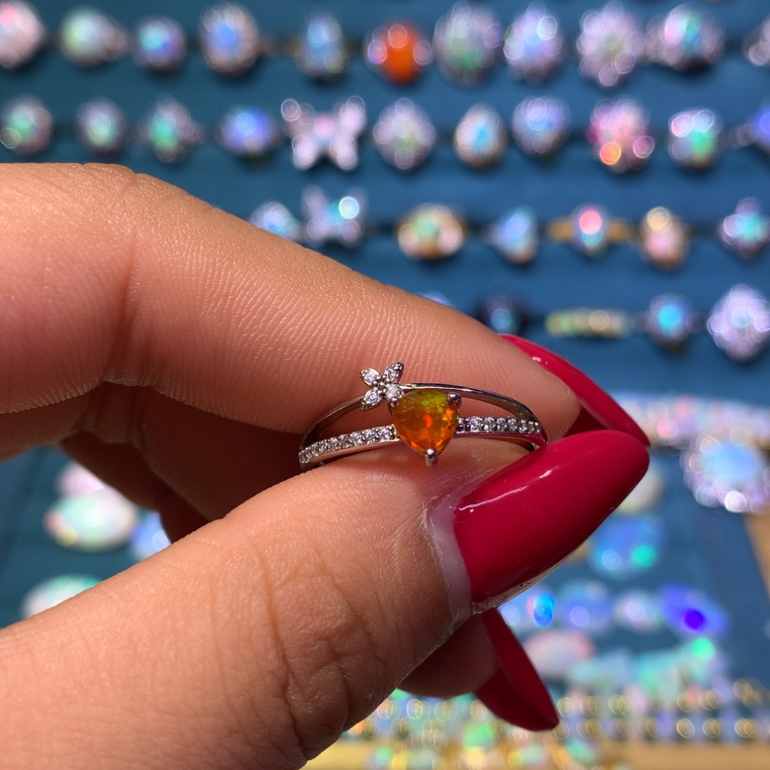 欧泊银S925镶嵌戒指款