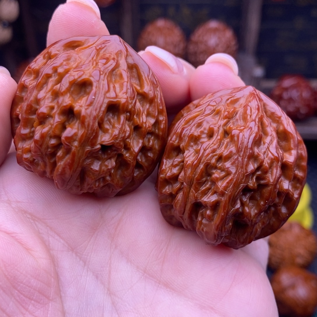 文玩核桃吊坠平谷寿桃37尺