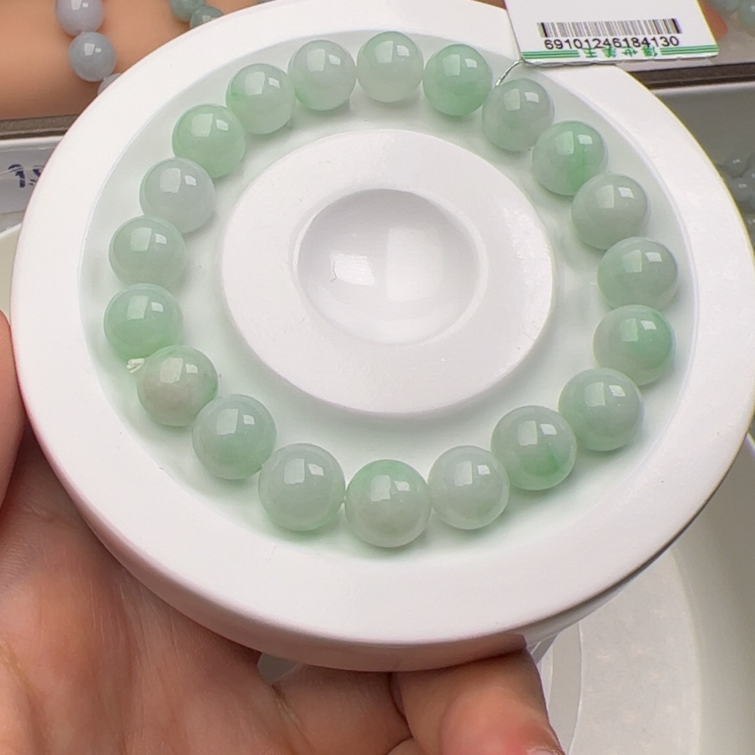翡翠散珠天然翡翠手串卡10