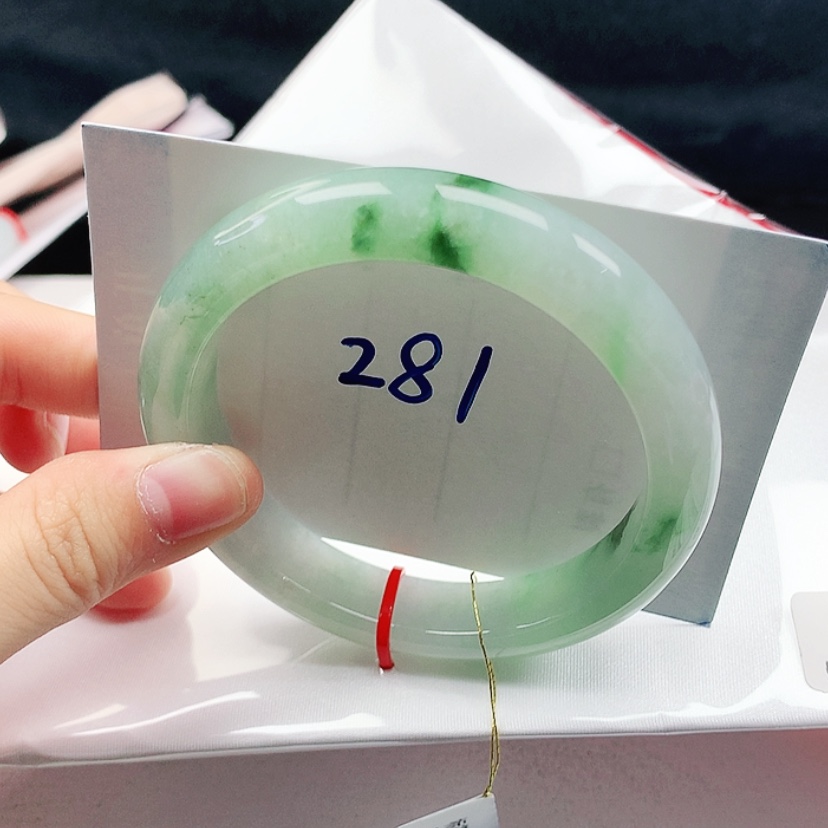 【闪购商品】翡翠未镶嵌手镯天然缅甸a货手镯58