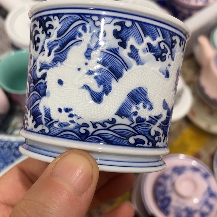 陶摆件景德镇陶瓷主人杯13444