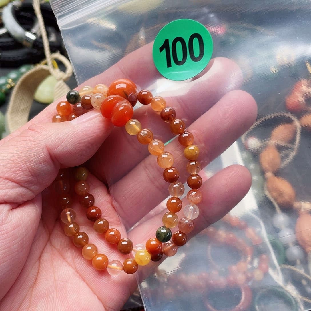 未镶嵌手链南红玛瑙铁**妹