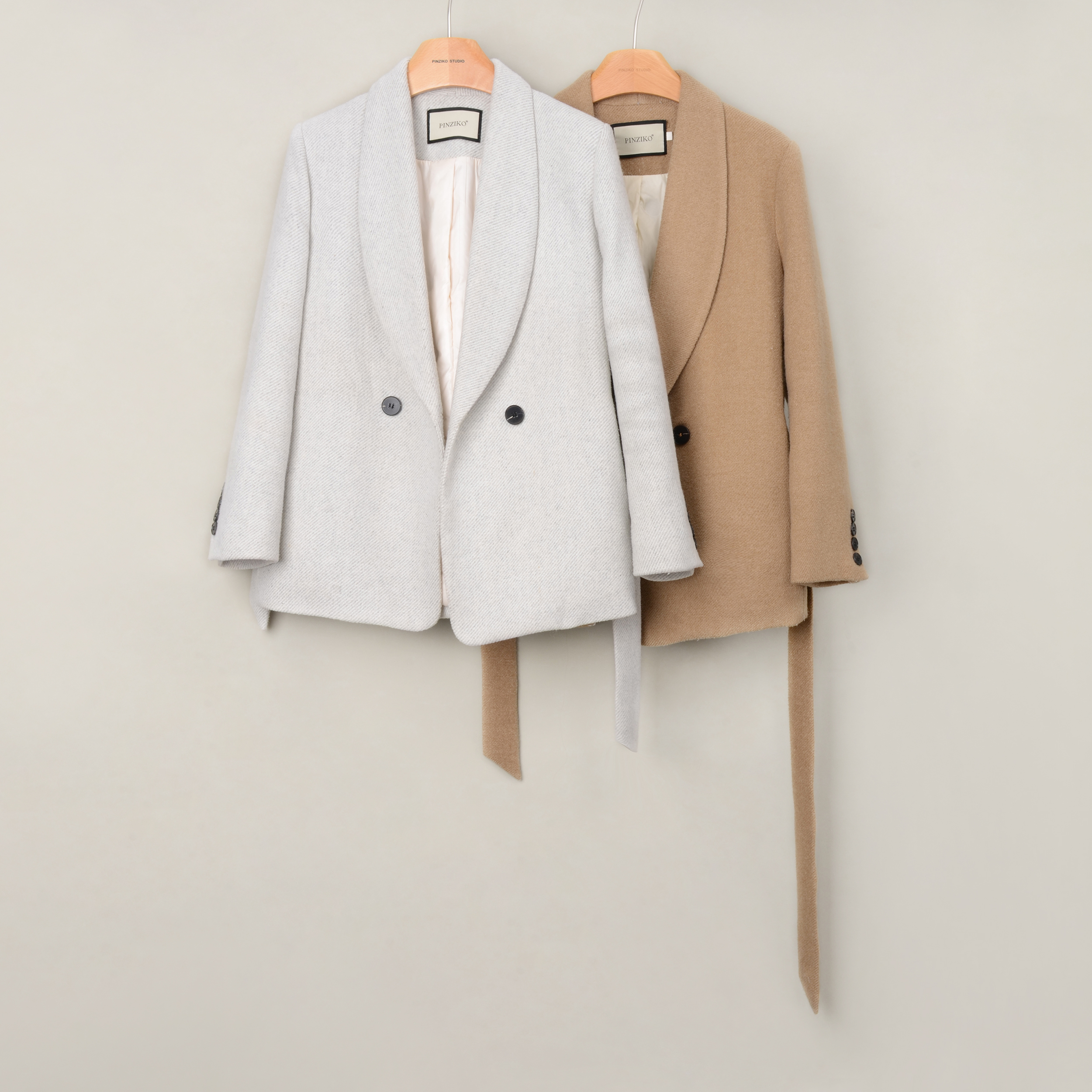 青果领~冬季百搭时尚气质90白鸭羽绒外套TJA634