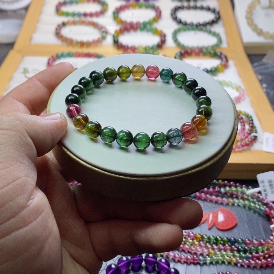 碧玺碧玺手链未镶嵌