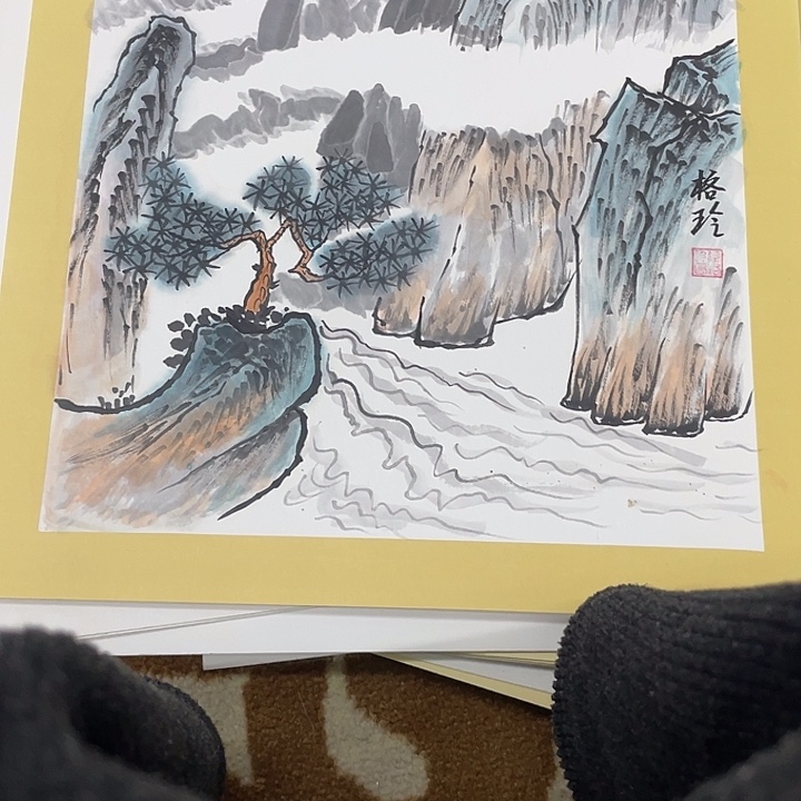 国画38-38卡纸作品艺