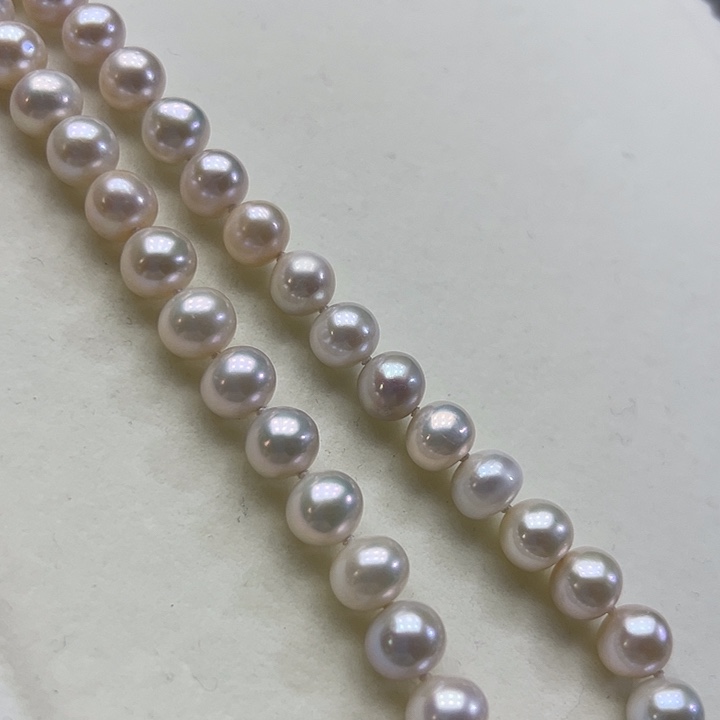 淡水珍珠银S925镶嵌颈饰➕9极光炫彩