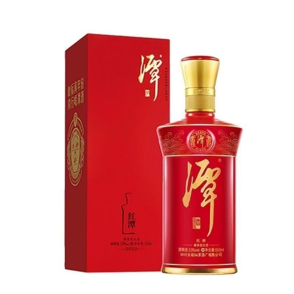 潭酒红潭酱香型白酒53度500ml