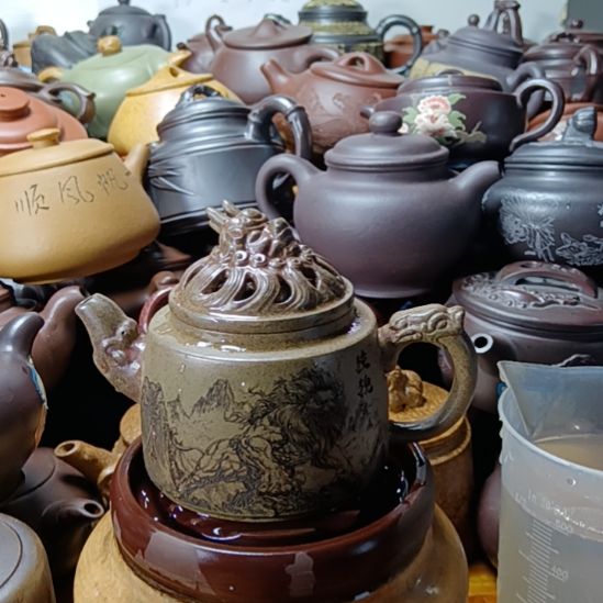 茶壶紫砂宜兴原矿龙背青柴烧手工300cc紫砂壶