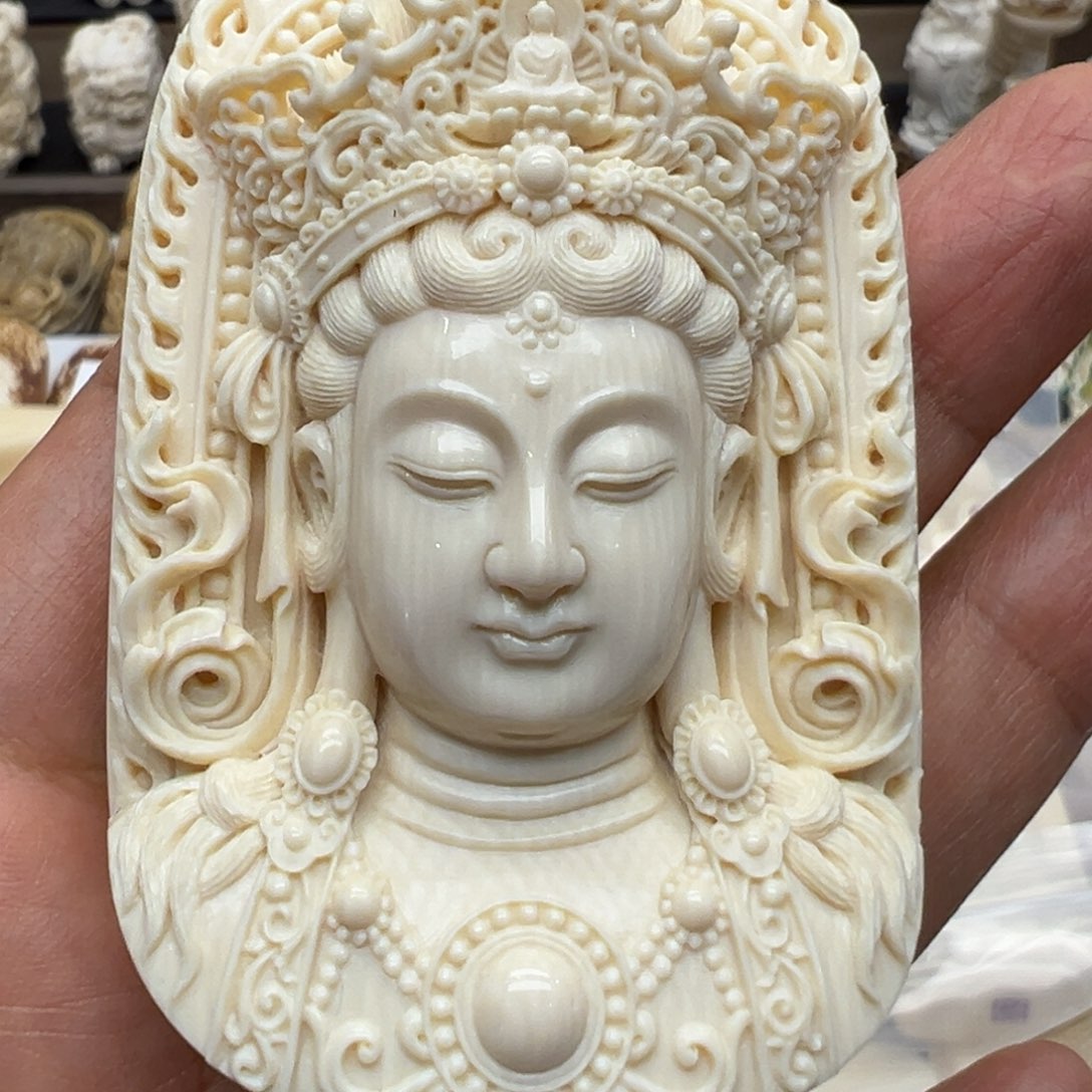 白玉菩提吊坠用****7猛犸