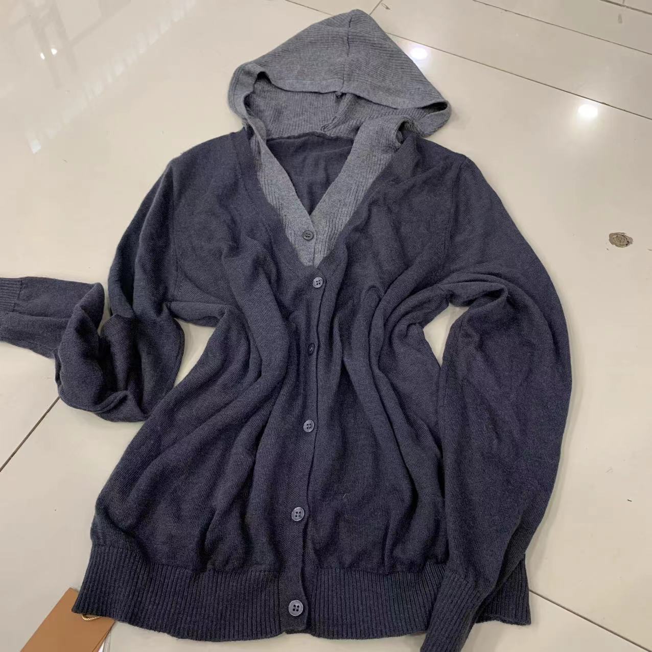 连帽针织毛衫6137