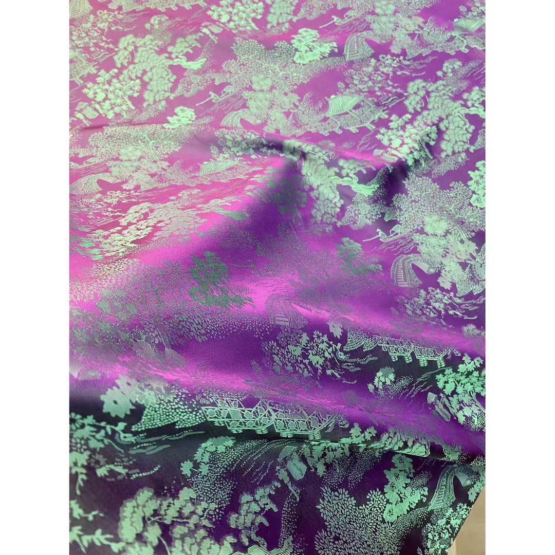 【a129】女士70*180宋锦围巾披肩大长巾丝巾百搭气质时尚