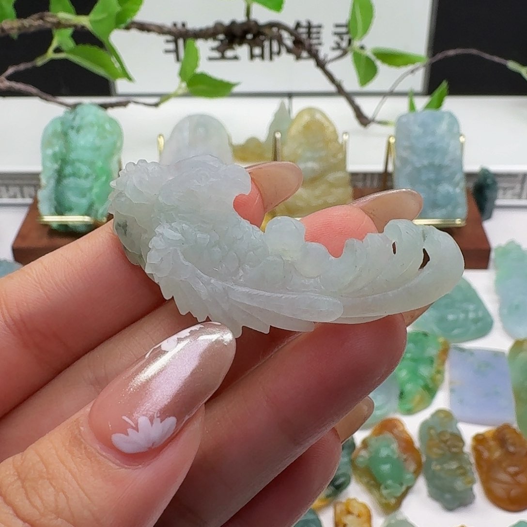 定制翡翠未镶嵌毛货