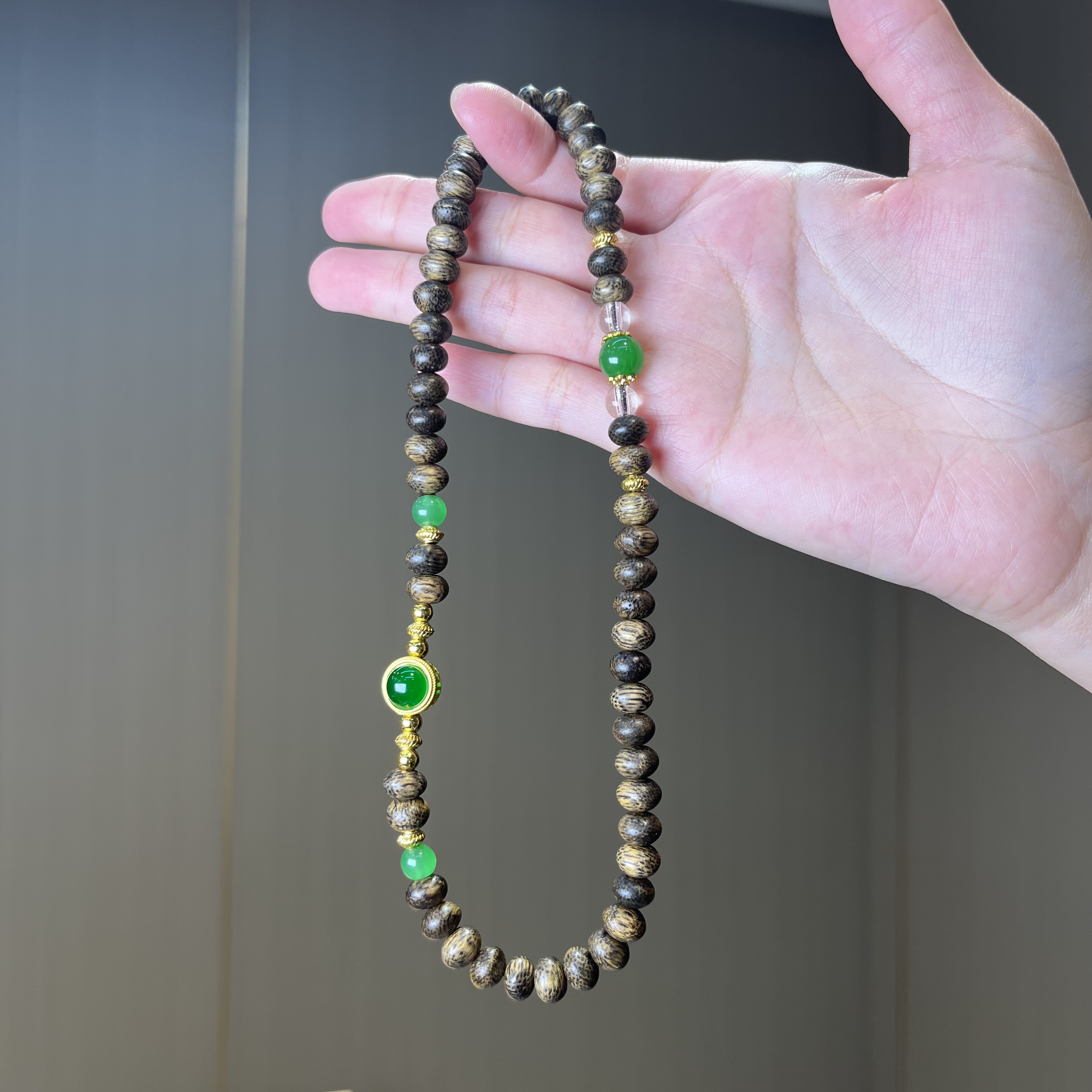 增香沉香木祥顺文玩文玩手串双圈【礼盒装】@@YS2288+LH085