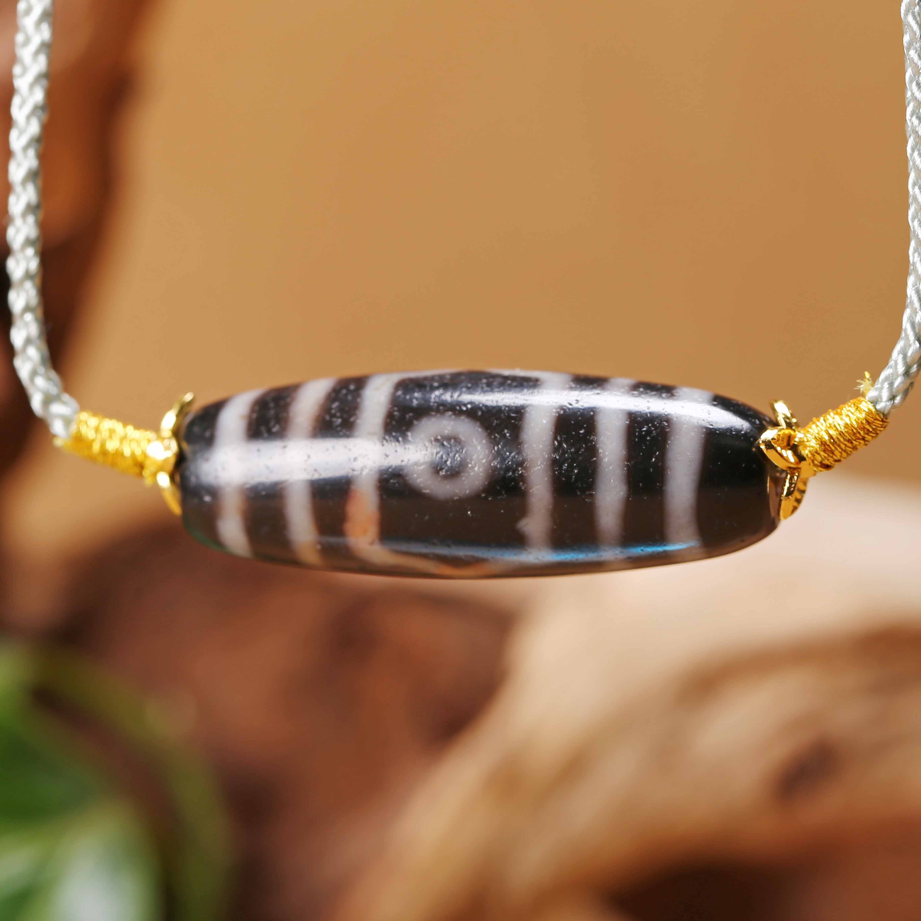 【济文阁】JZYM25021816民国 宝盖纹玛瑙勒子吊坠3