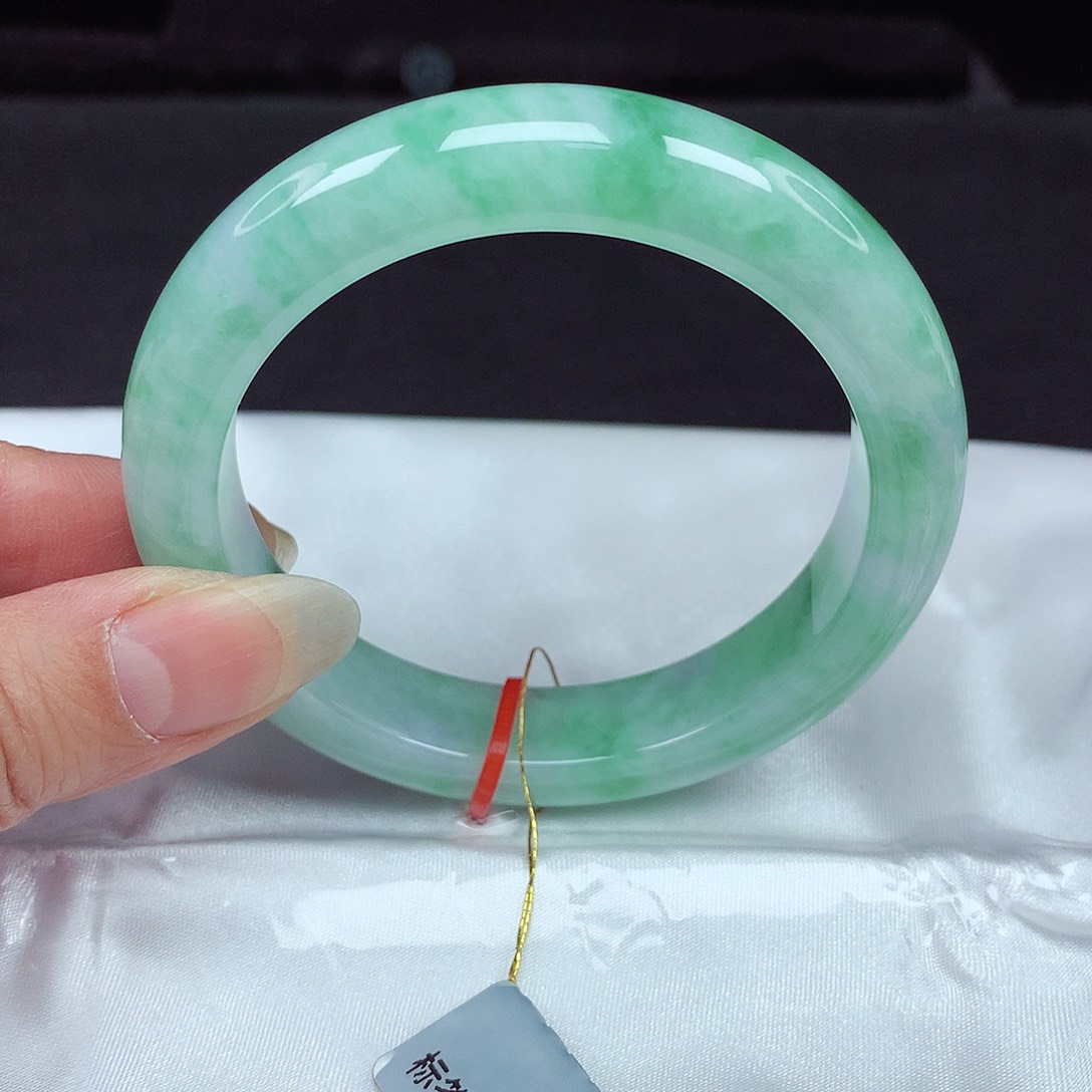 未镶嵌手镯翡翠56圈684