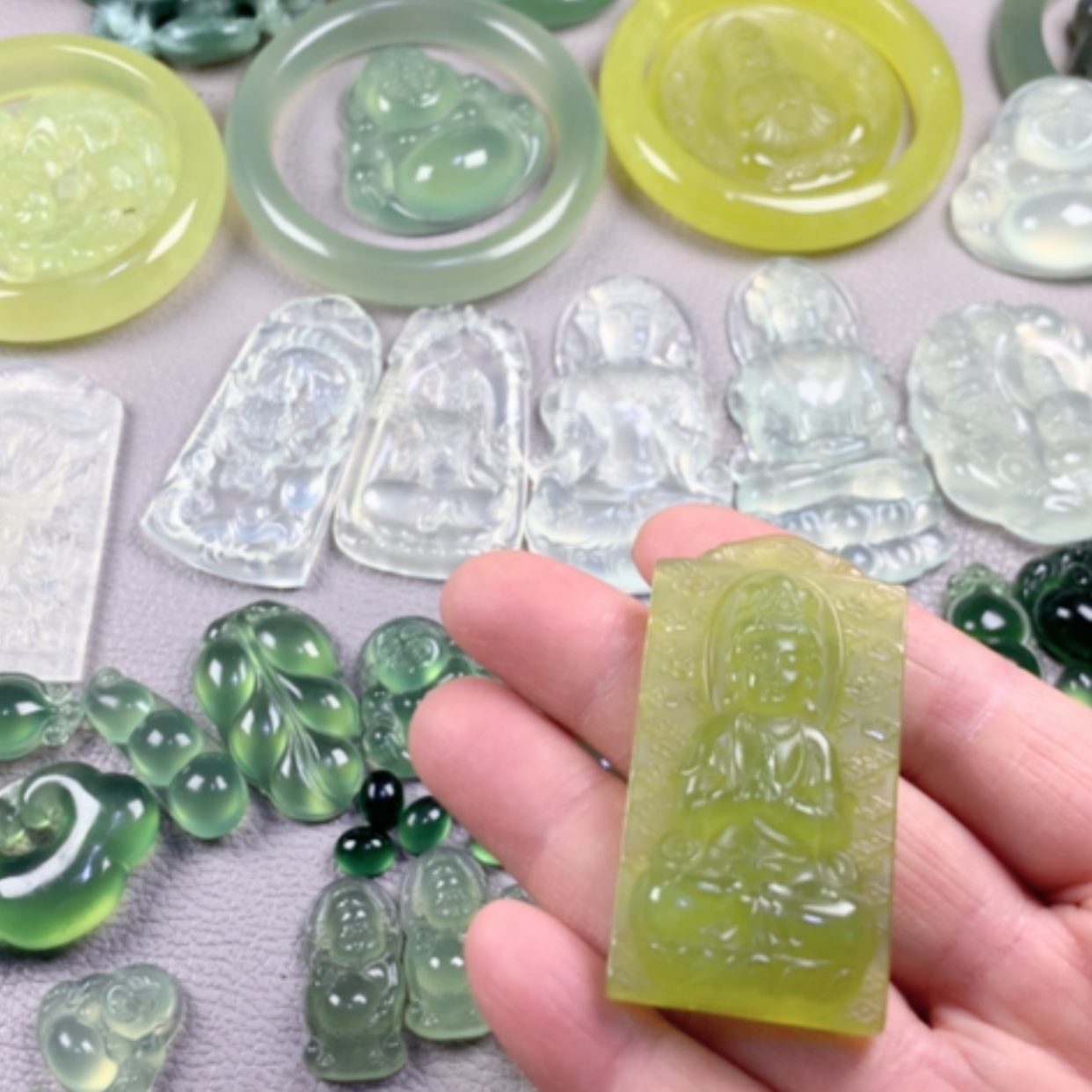 【闪购商品】蛇纹石玉岫玉未镶嵌