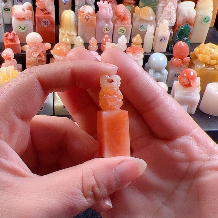 老挝石印石1.3厘米，牛