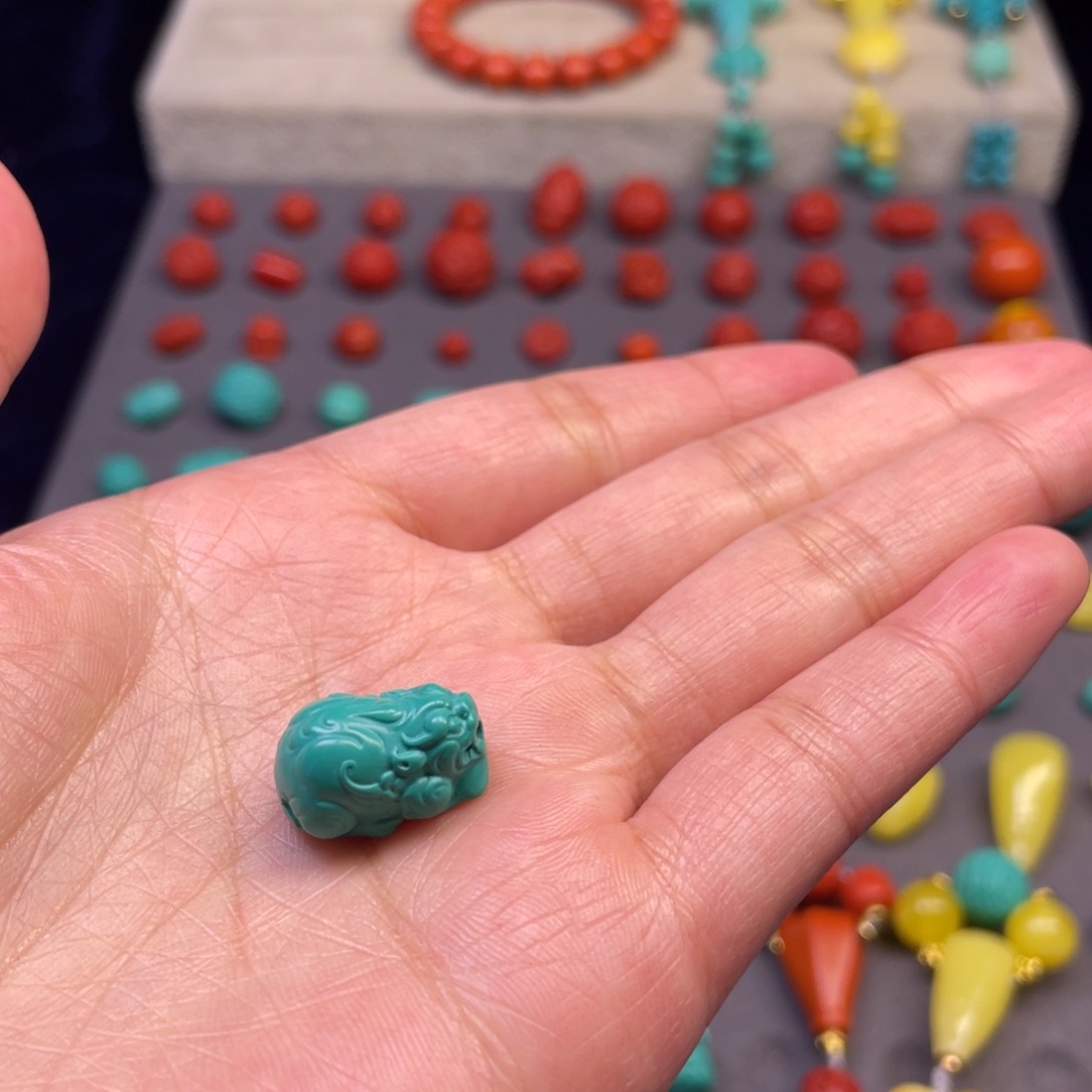 凡***界银S92518m 貔貅 绿色