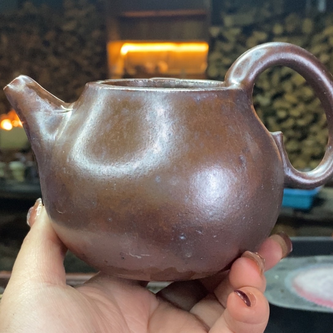 紫砂柴烧带把公道三百容量