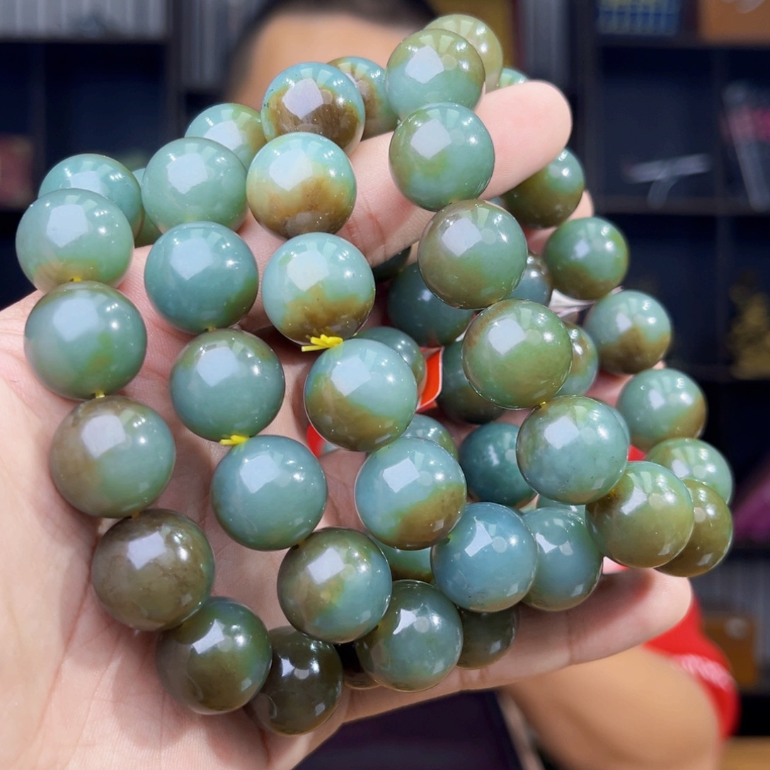 和田玉未镶嵌手串天然和田玉新疆且末料卡16多样性发其一