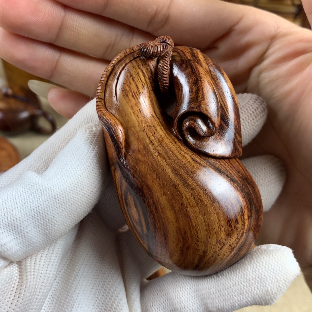 黄花梨/降香黄檀冰**菲福袋把件