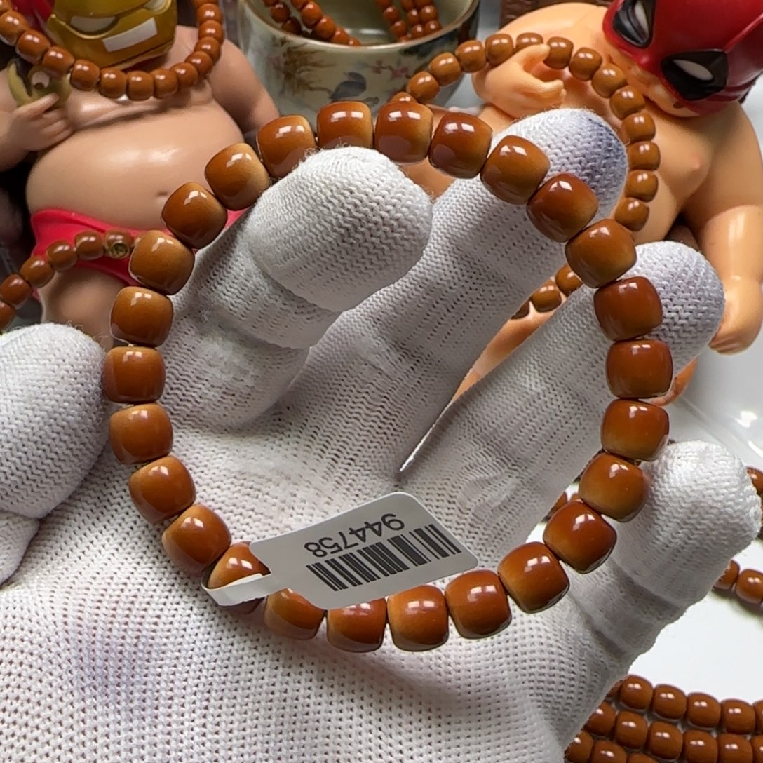 橄榄核手串/手链老挝核尖单圈8.6