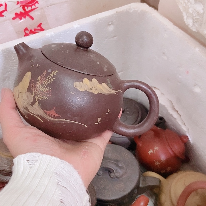 紫砂茶杯宜兴紫砂全手工制作