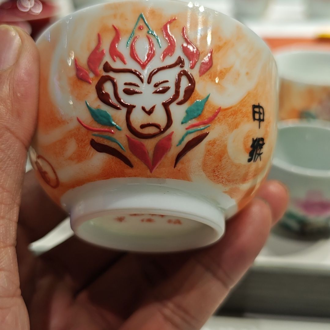 瓷杯子景德镇手工手绘主人杯