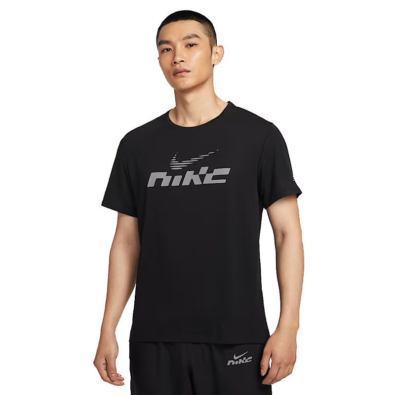 NIKE耐克男子短袖AS M NK DF UV LER FL SS针织短T恤IB4128-010
