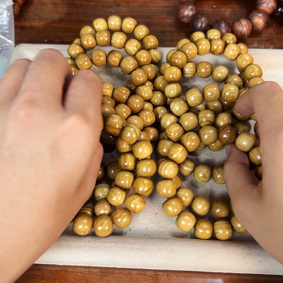 黄花梨/降香黄檀手串/手链14mm桶珠垒垒木