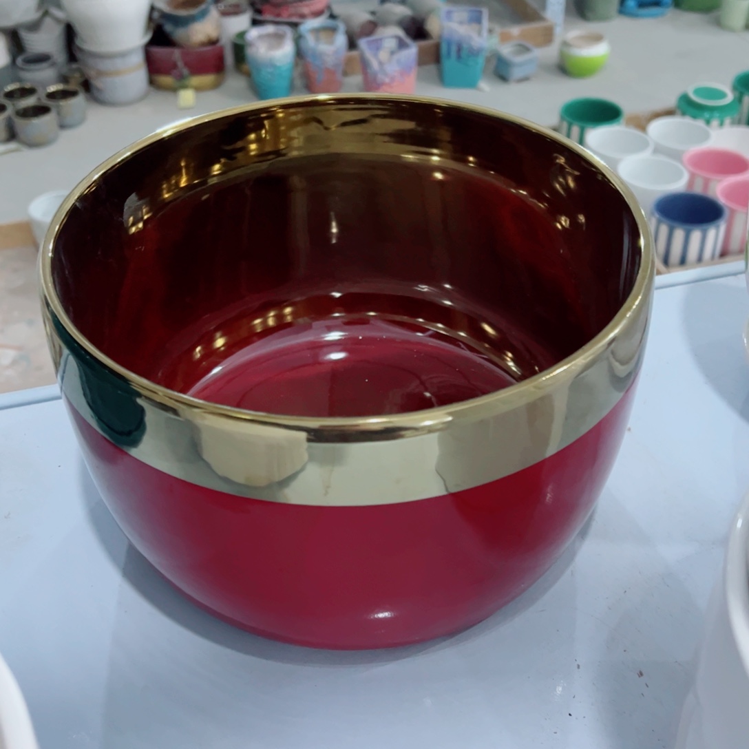 有孔，陶瓷花盆满10米包邮发货