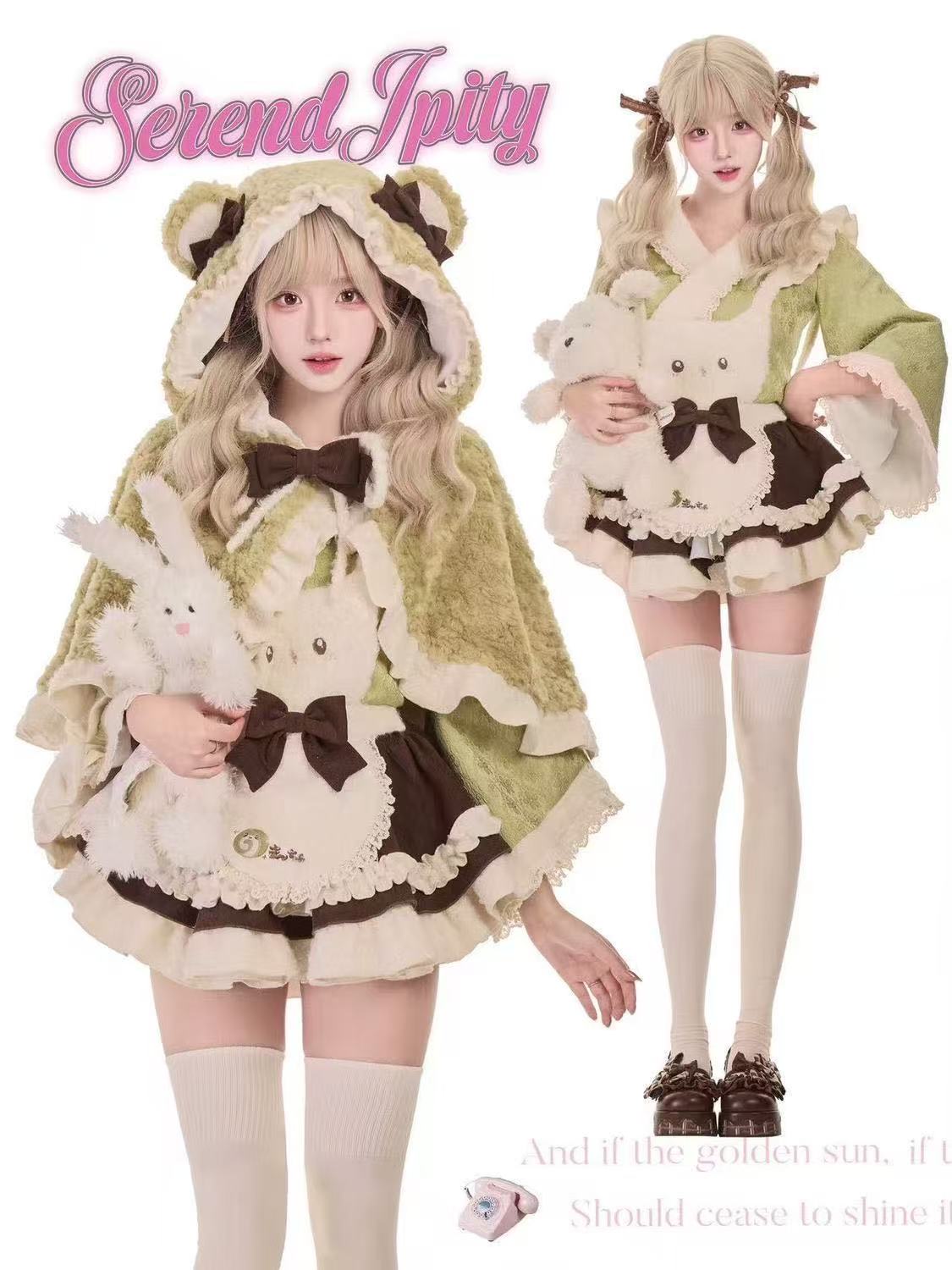 [001-080]冬季甜美华丽气质日系优雅显瘦显白连衣裙