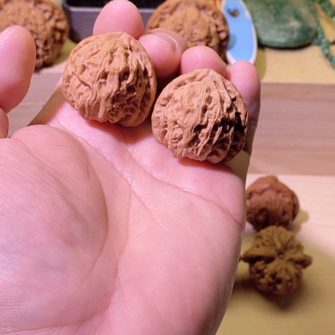 核桃手串/手链三角白全品白茬34