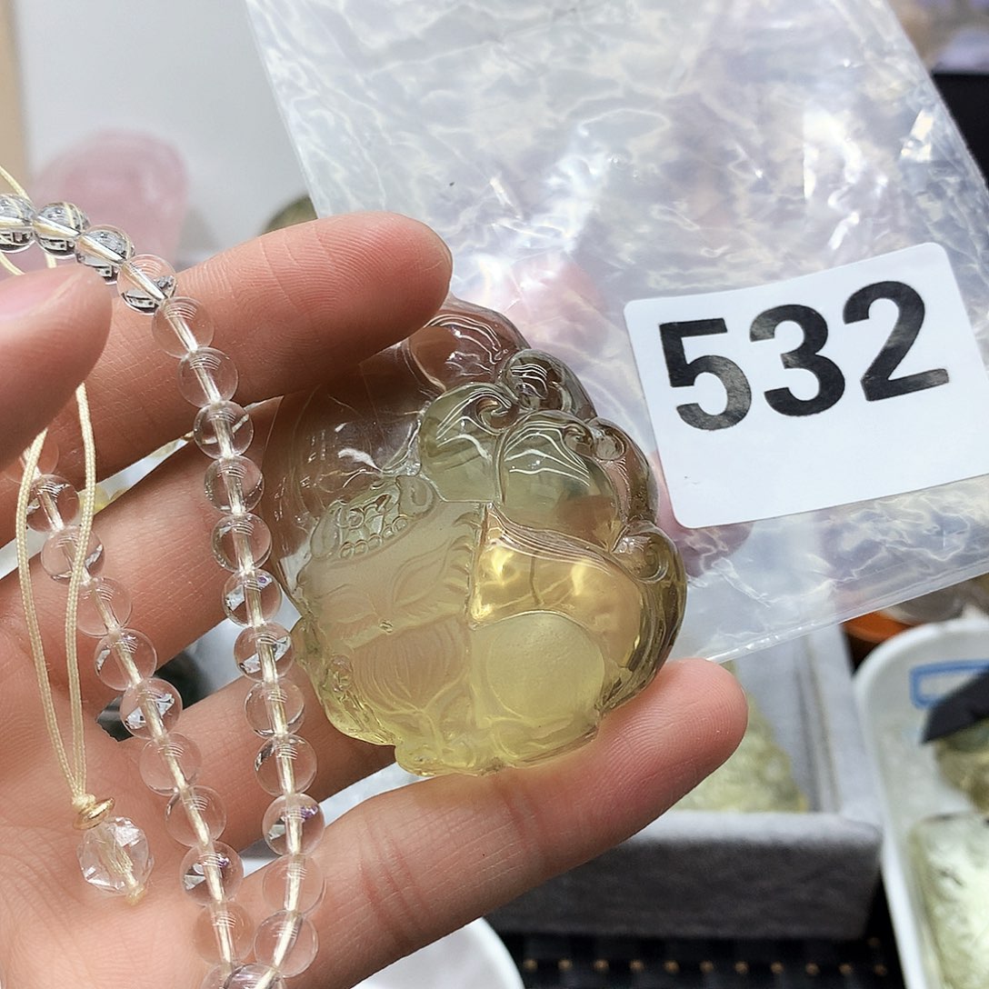 水晶颈饰未镶嵌挂件