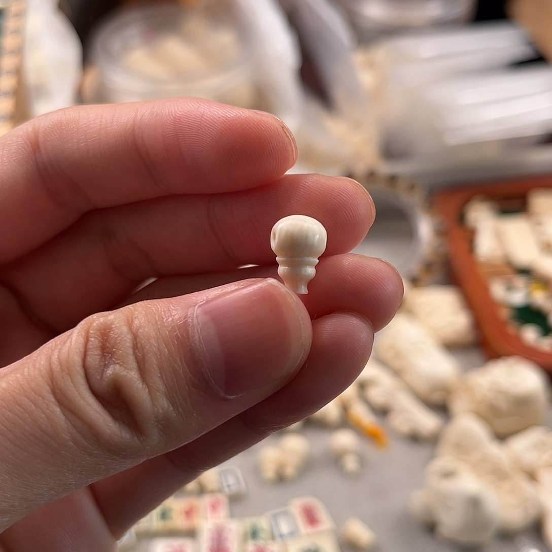 吊坠猛犸象牙8mm一体三通