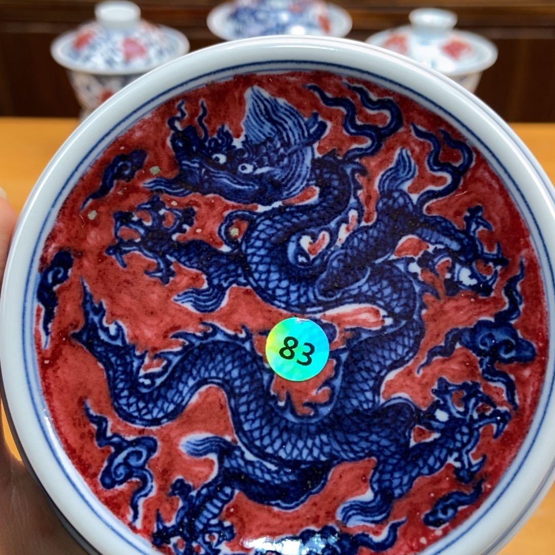 手绘现代茶具非古董