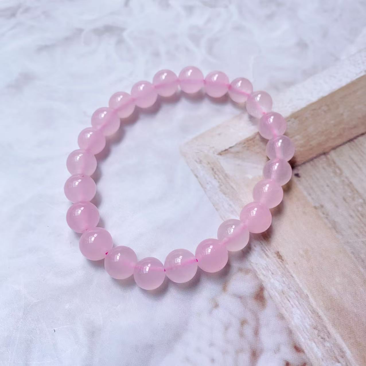 B166粉水手链8M时尚