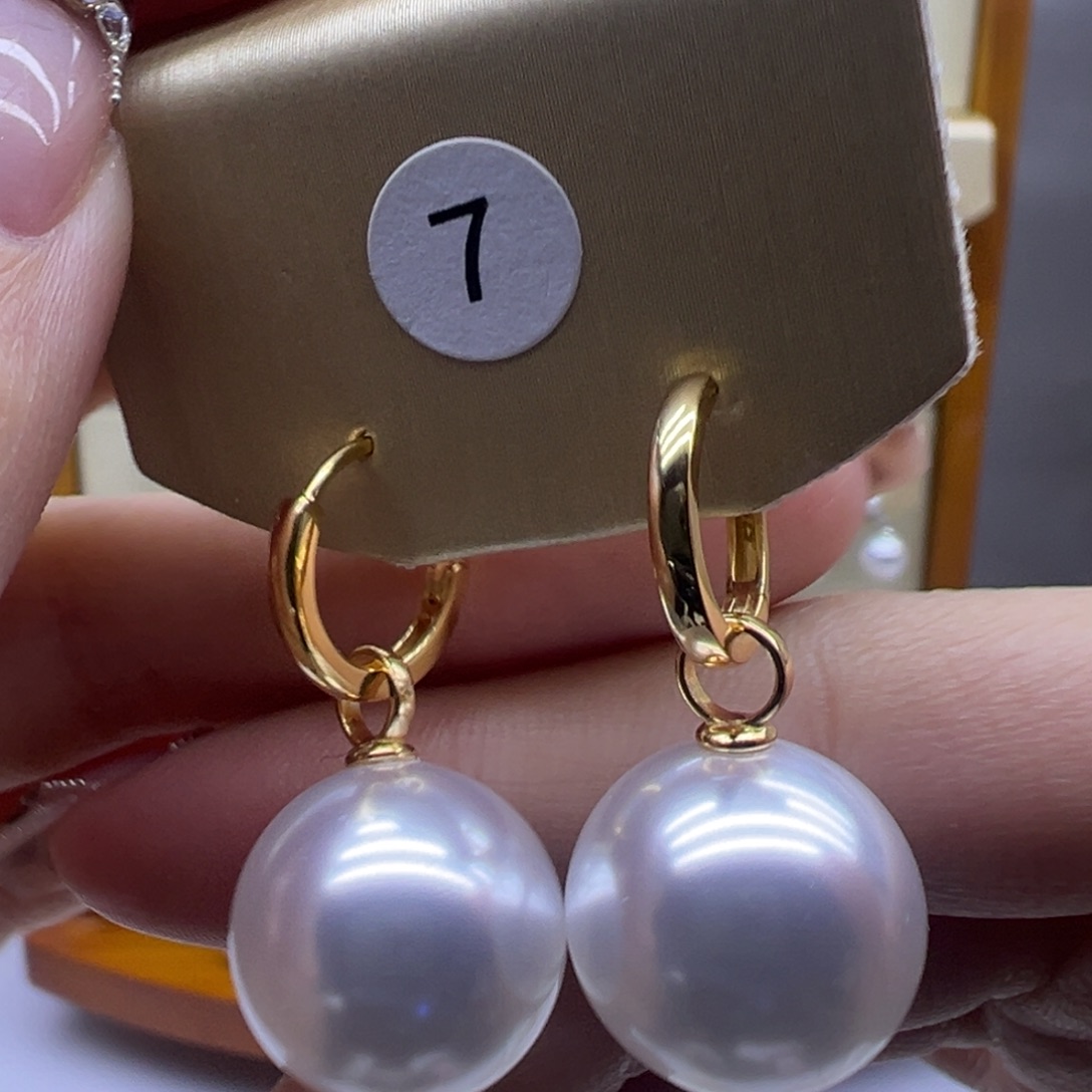 耳饰淡水珍珠银S925镶嵌