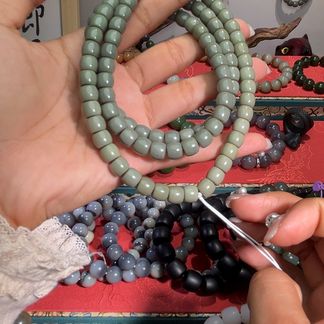 和田玉手链未镶嵌