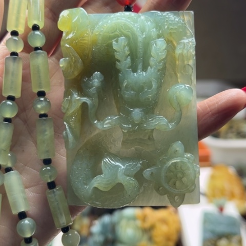 岫玉挂件未镶嵌挂件