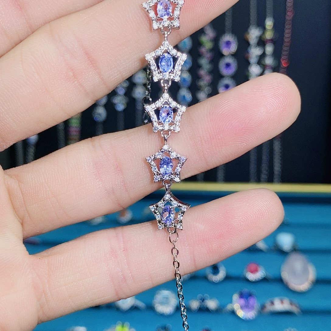 紫晶珠宝半成品银S925镶嵌