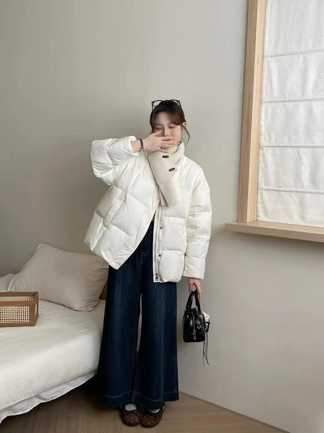 【2151-2200】韩系上衣加厚加绒冬季中长款外套女秋冬49