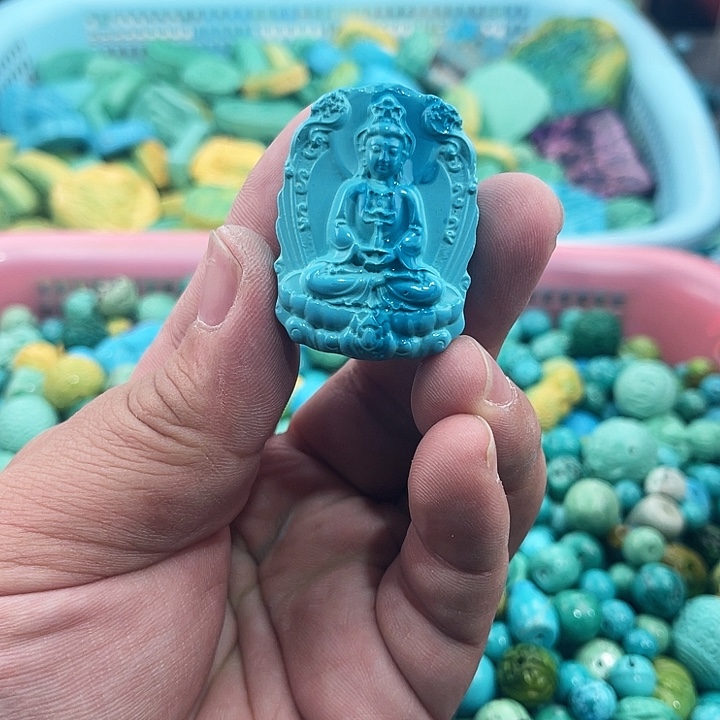 未镶嵌菱锰矿珠宝半成品