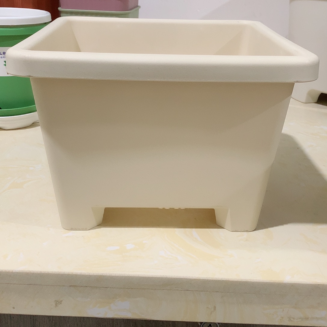 树脂方球根米白5个无托