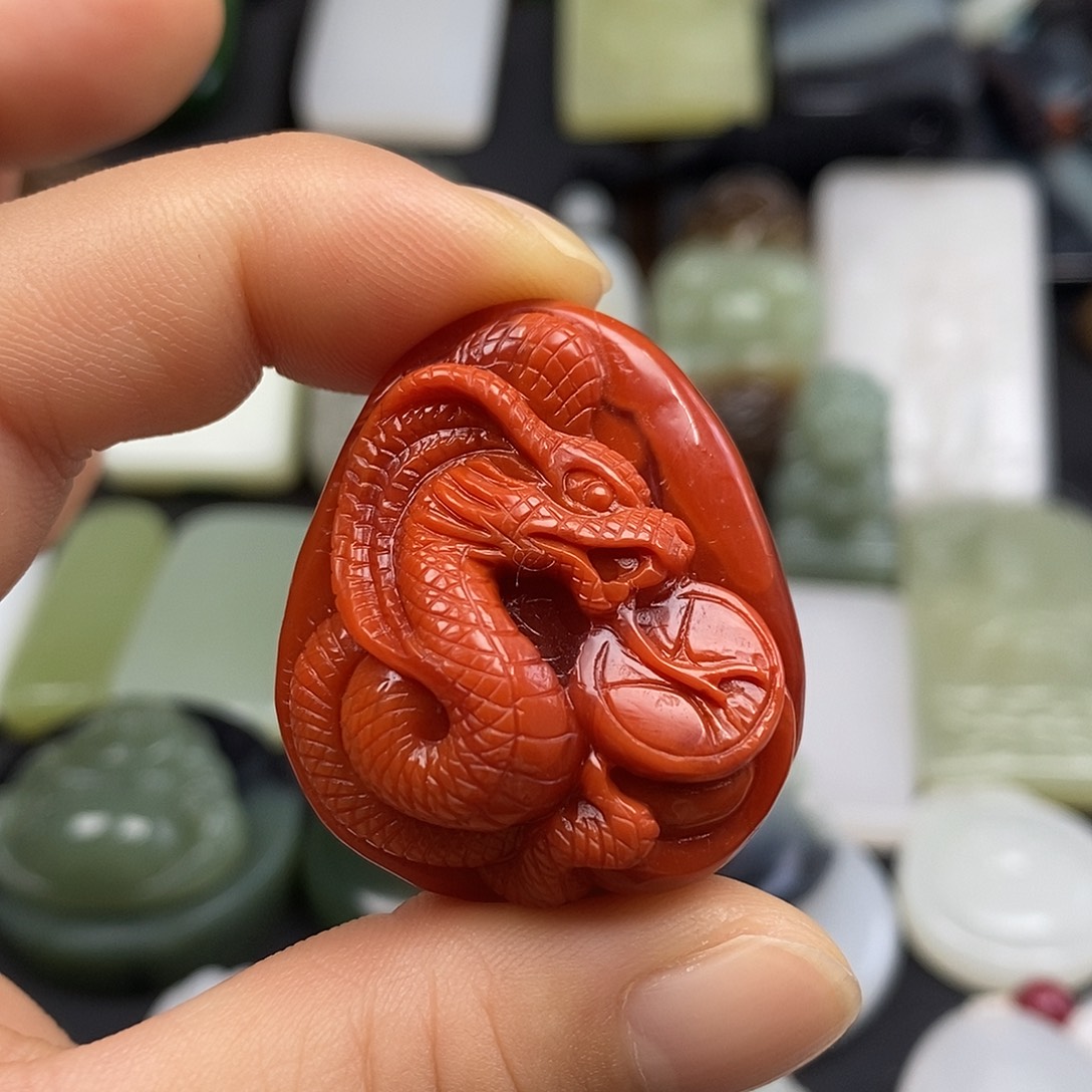 南红玛瑙未镶嵌颈饰