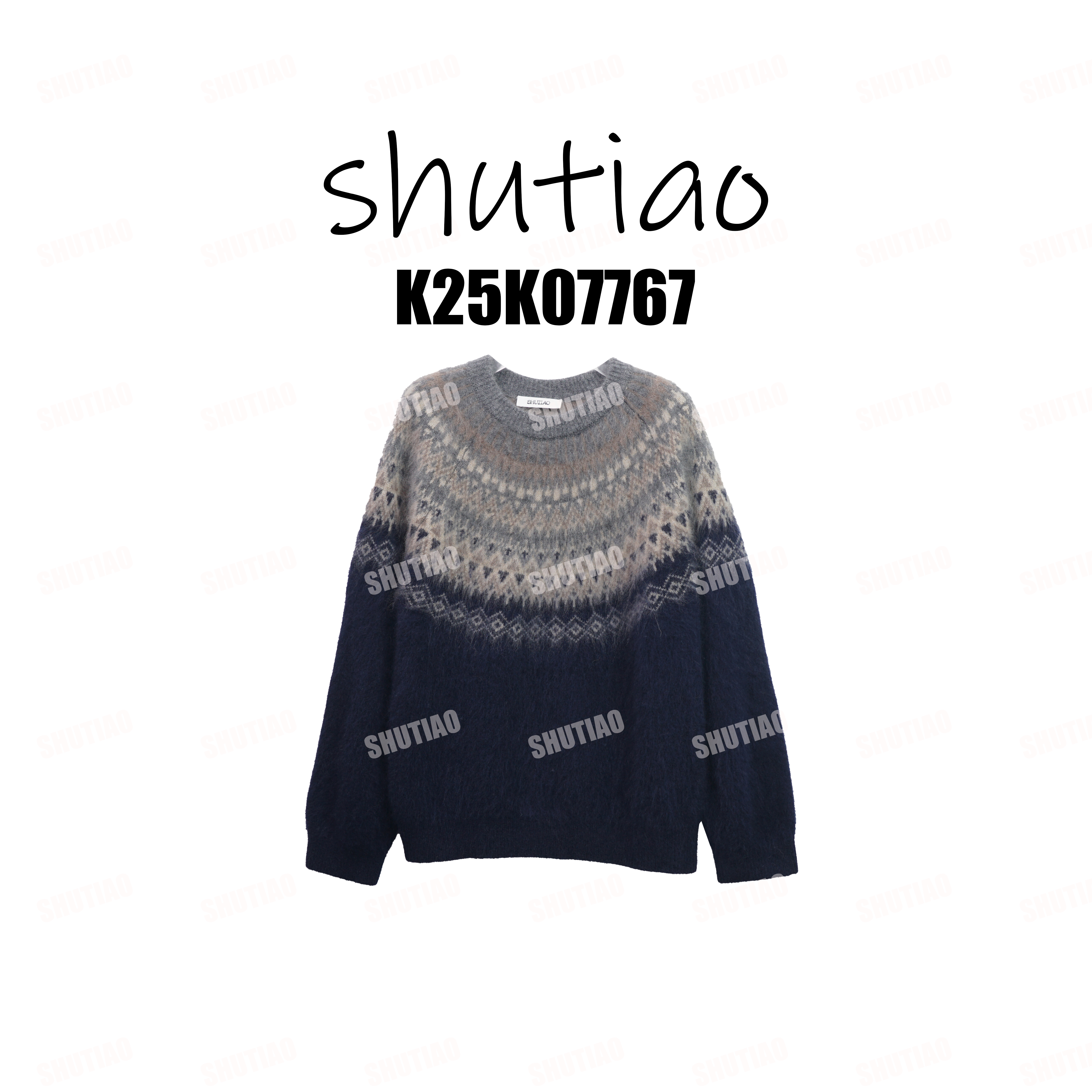 【SHUTIAO】2025冬季：新款小众设计款毛衣K25K07767