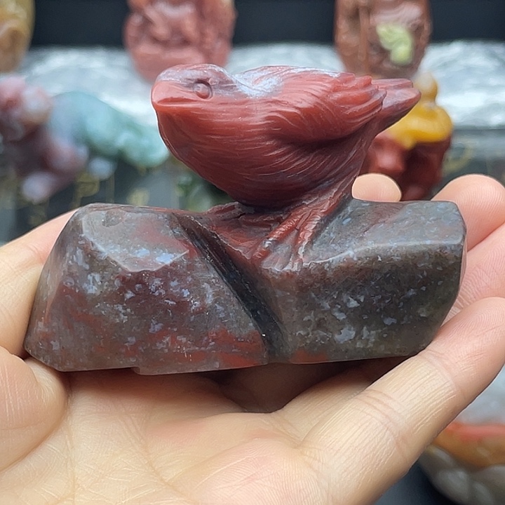 花***7石英质玉未镶嵌摆件