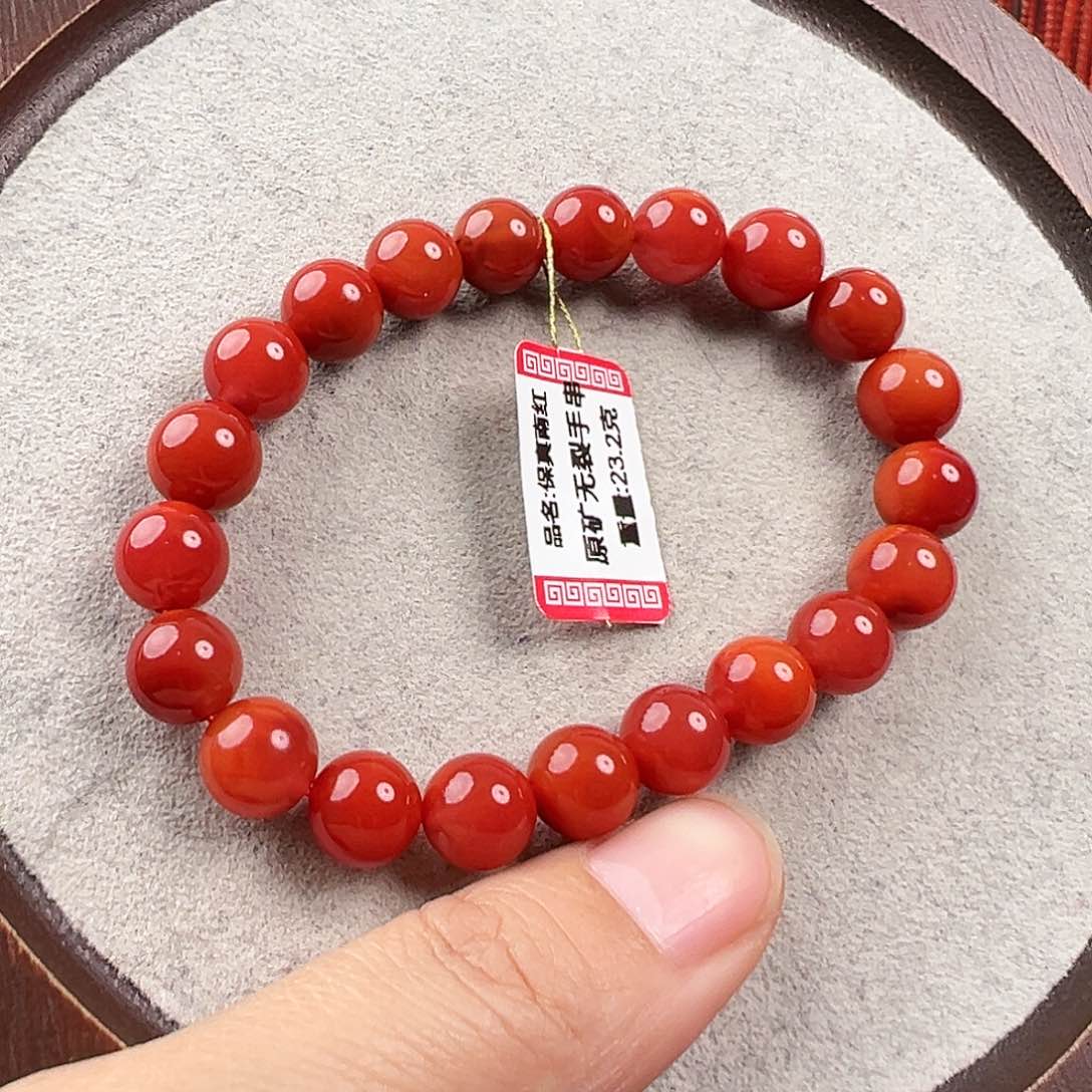 南红玛瑙手串未镶嵌