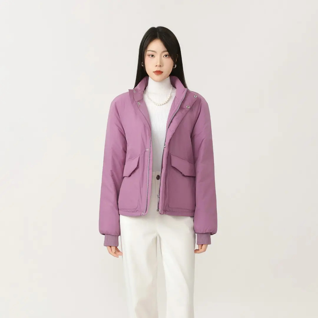 AMASS/阿玛施秋冬韩系ins风时尚百搭立领保暖短款棉服外套540051
